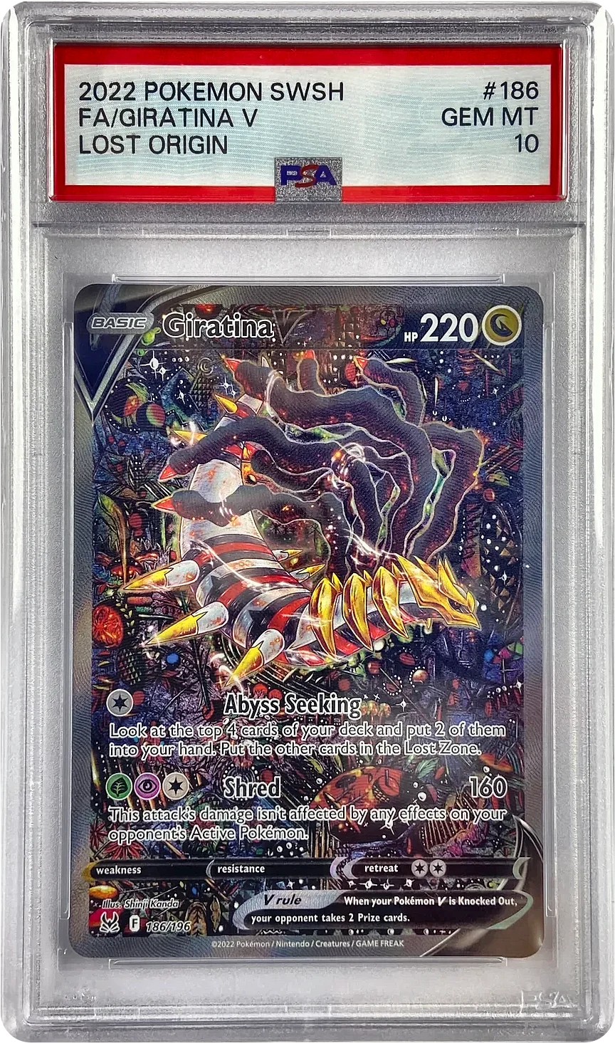 Giratina V im PSA-Slab, Note 10 – Gem Mint